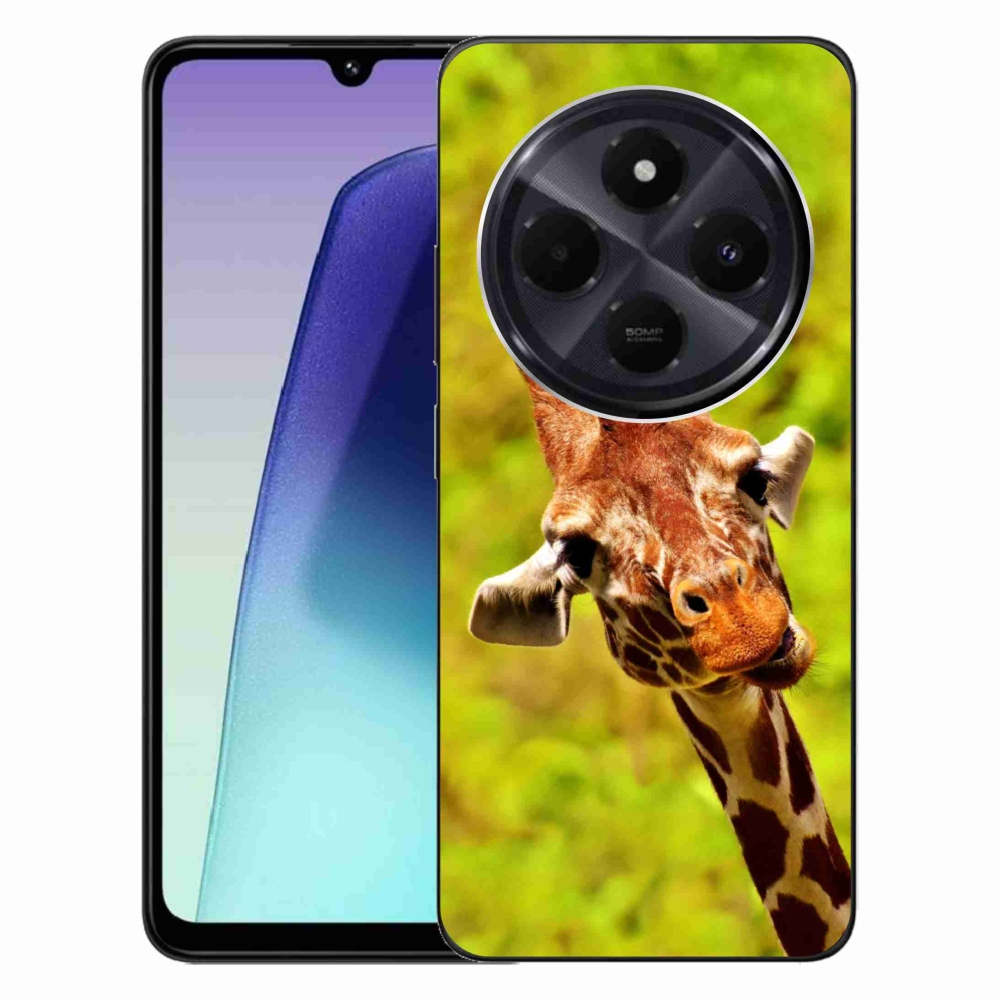Gelový kryt mmCase na Xiaomi Redmi 14C/Poco C75 - žirafa