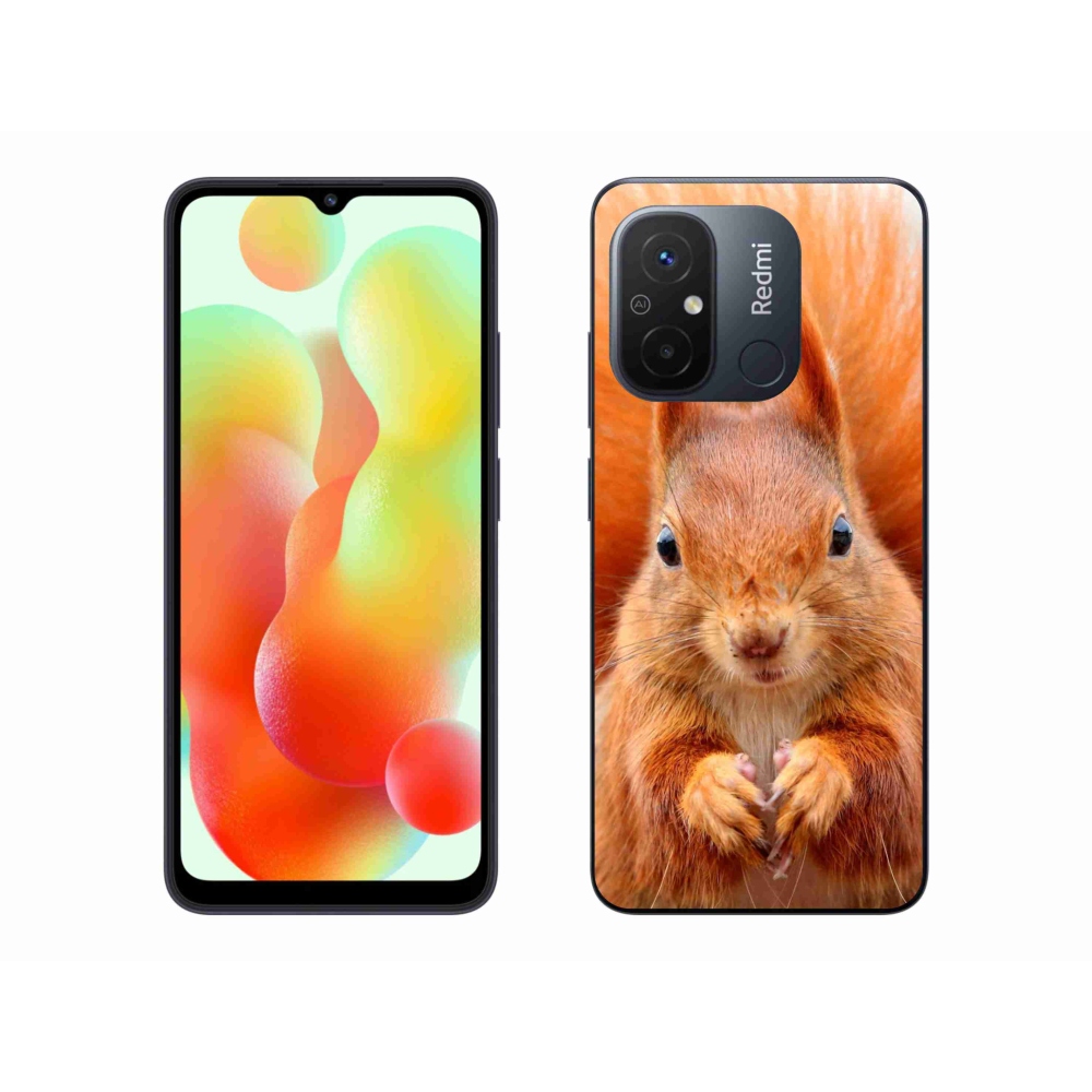 Gelový kryt mmCase na Xiaomi Redmi 12C - veverka