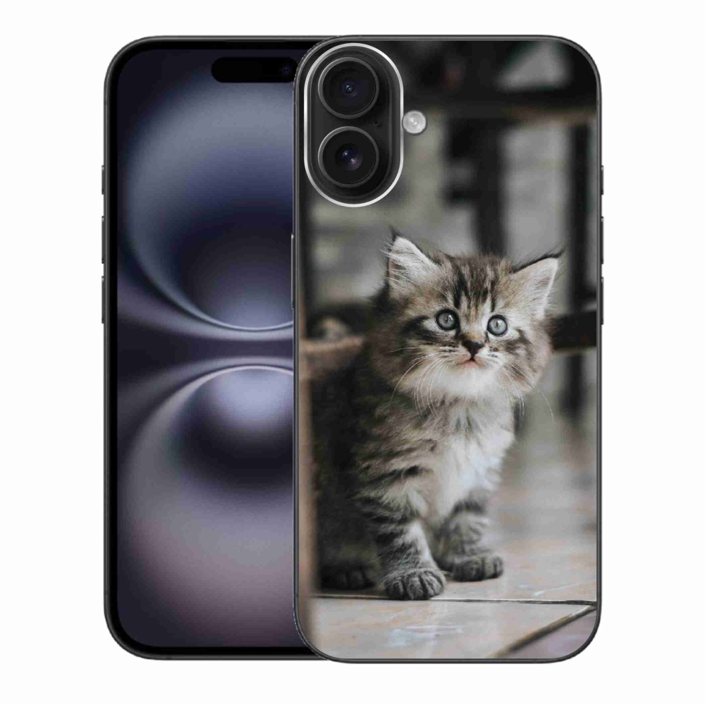 Gelový kryt mmCase na iPhone 16 Plus - koťátko