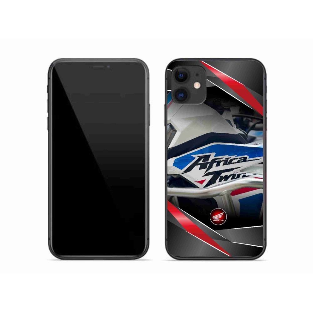 Gelový kryt mmCase na iPhone 11 - motorka honda