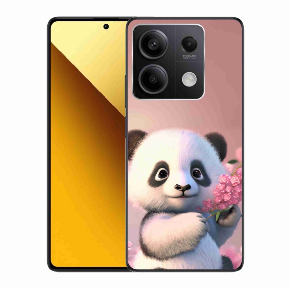 Gelový kryt mmCase na Xiaomi Redmi Note 13 5G - roztomilá panda