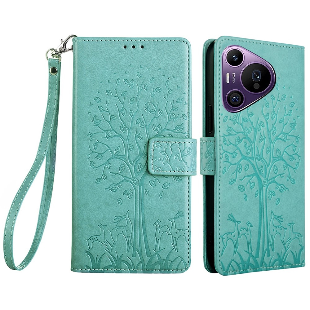 Tree knížkové pouzdro na Huawei Pura 70 Pro - modrozelené