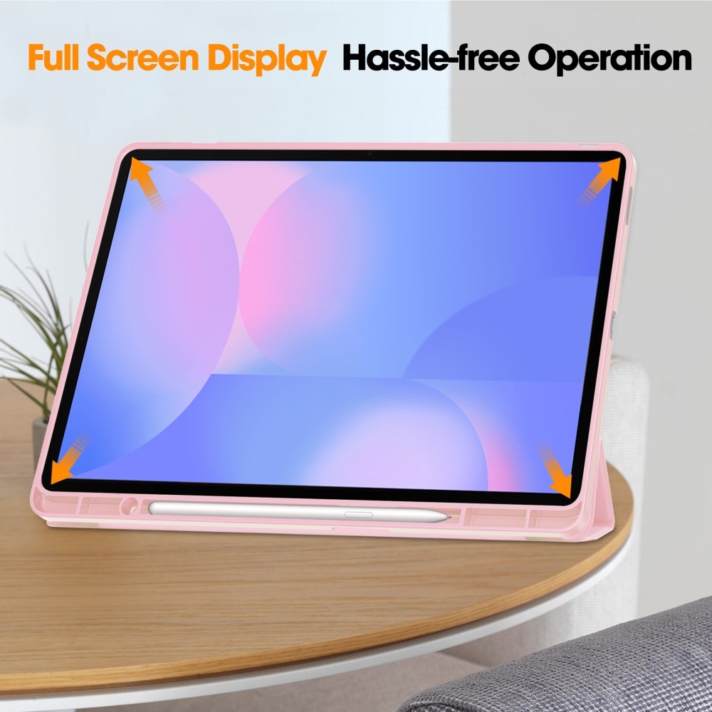 Cases chytré zavírací pouzdro na Samsung Galaxy Tab S10 FE+ - růžové