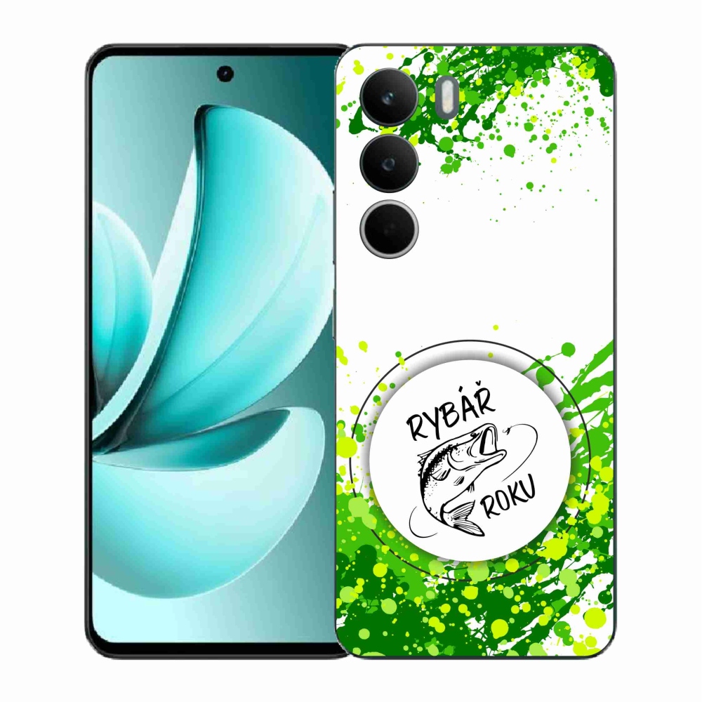 Gelový kryt mmCase na Realme C71 - rybář roku bílé pozadí
