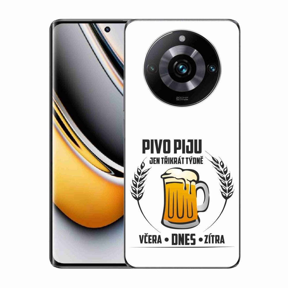 Gelový kryt mmCase na Realme 11 Pro/11 Pro+ - pivní motiv bílé pozadí