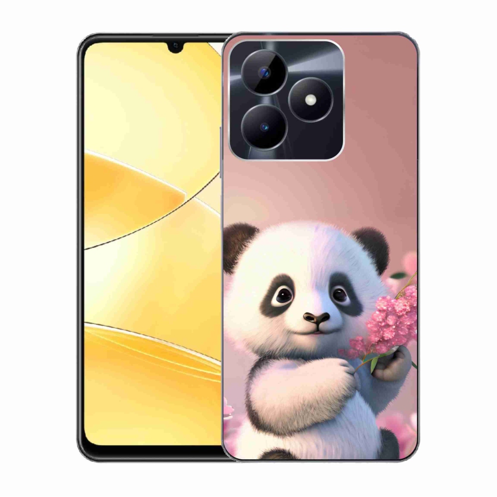 Gelový kryt mmCase na Realme C51/C53 - roztomilá panda
