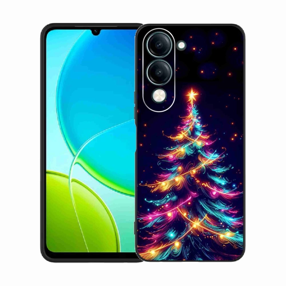 Gelový kryt mmCase na Vivo Y29s 5G - neonový vánoční stromek