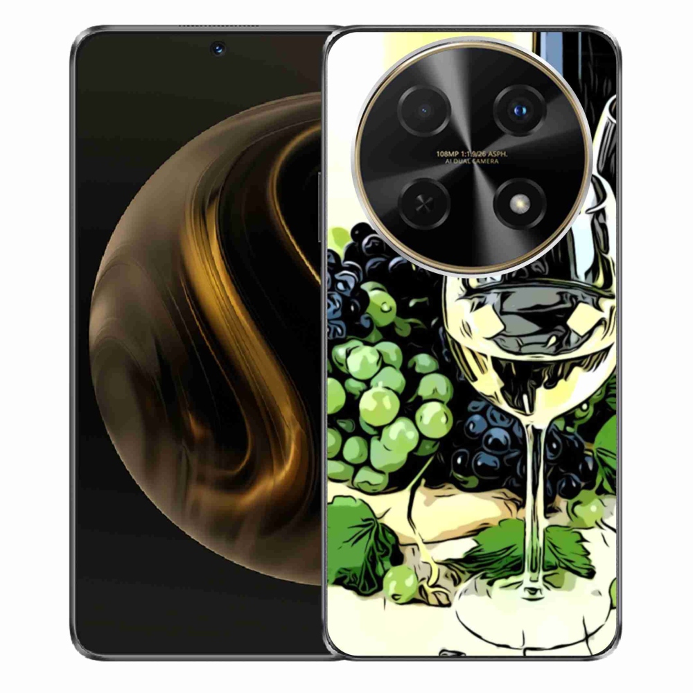 Gelový kryt mmCase na Huawei Nova 12i - sklenka vína