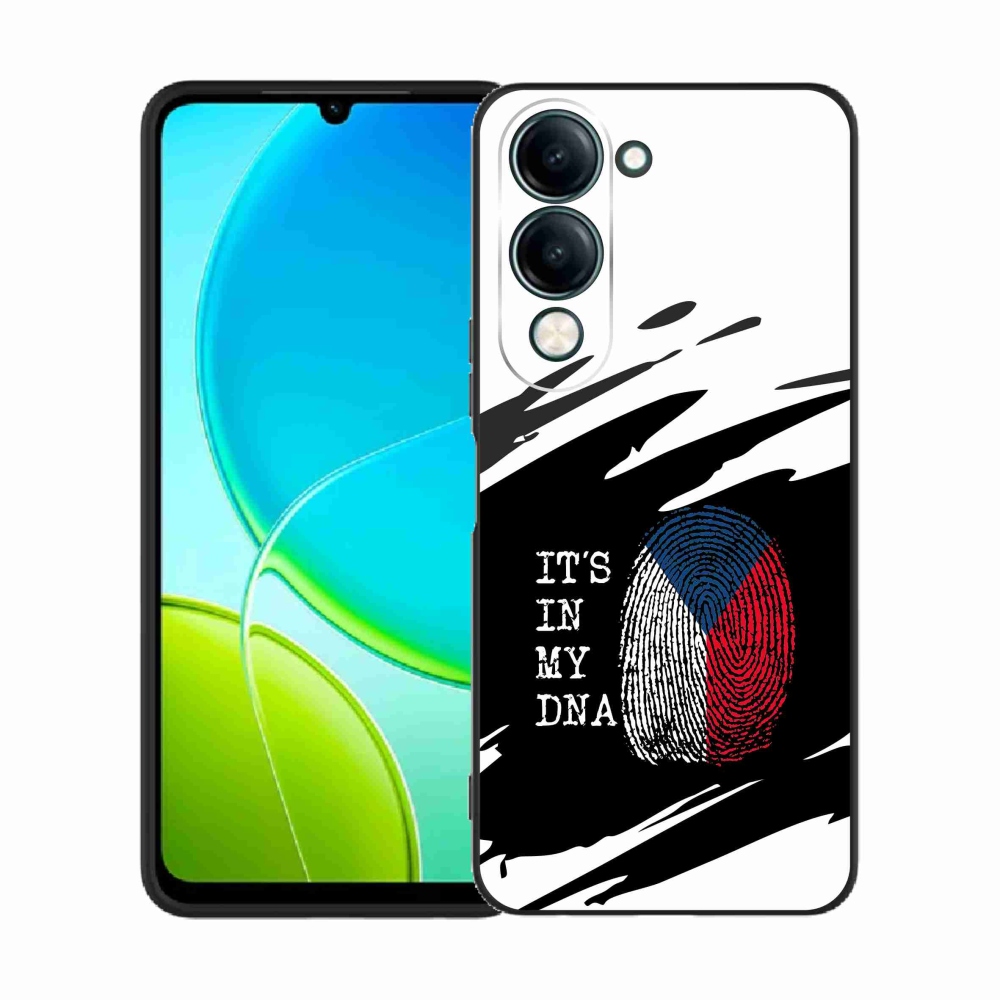 Gelový kryt mmCase na Vivo Y29s 5G - vlajka otisk prstu černobílé pozadí