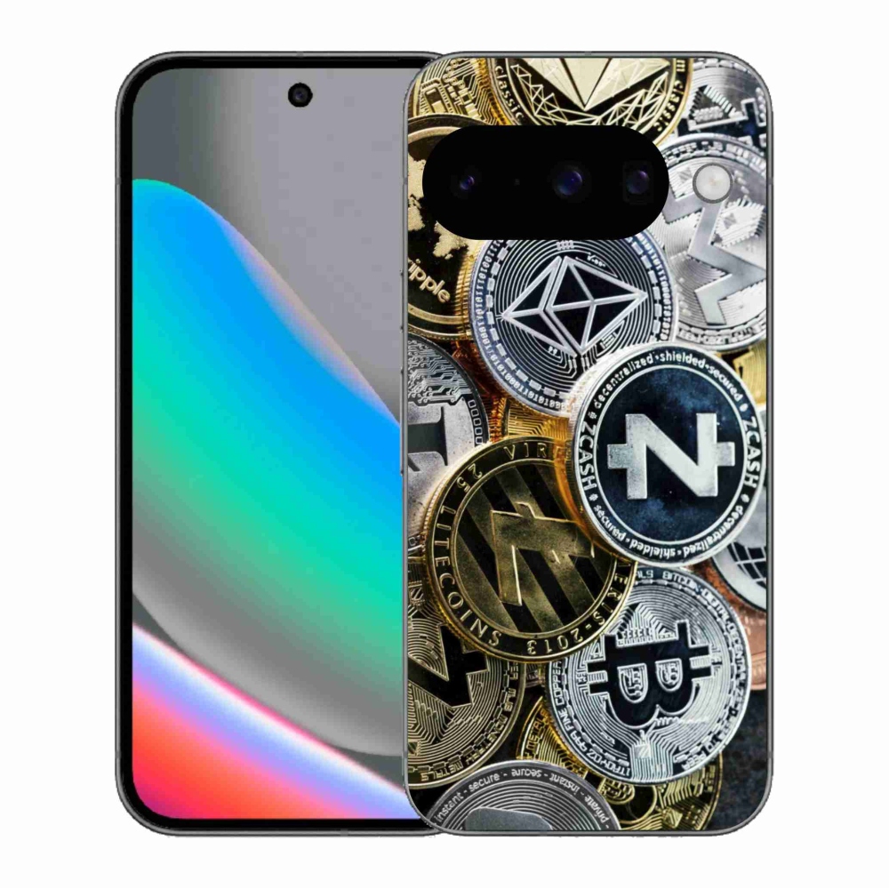 Gelový kryt mmCase na Google Pixel 10 - kryptoměny
