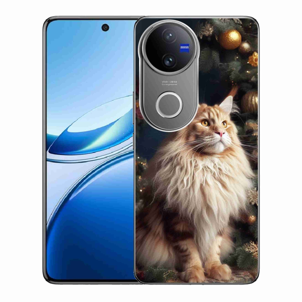 Gelový kryt mmCase na Vivo V50 5G - kočka u stromku