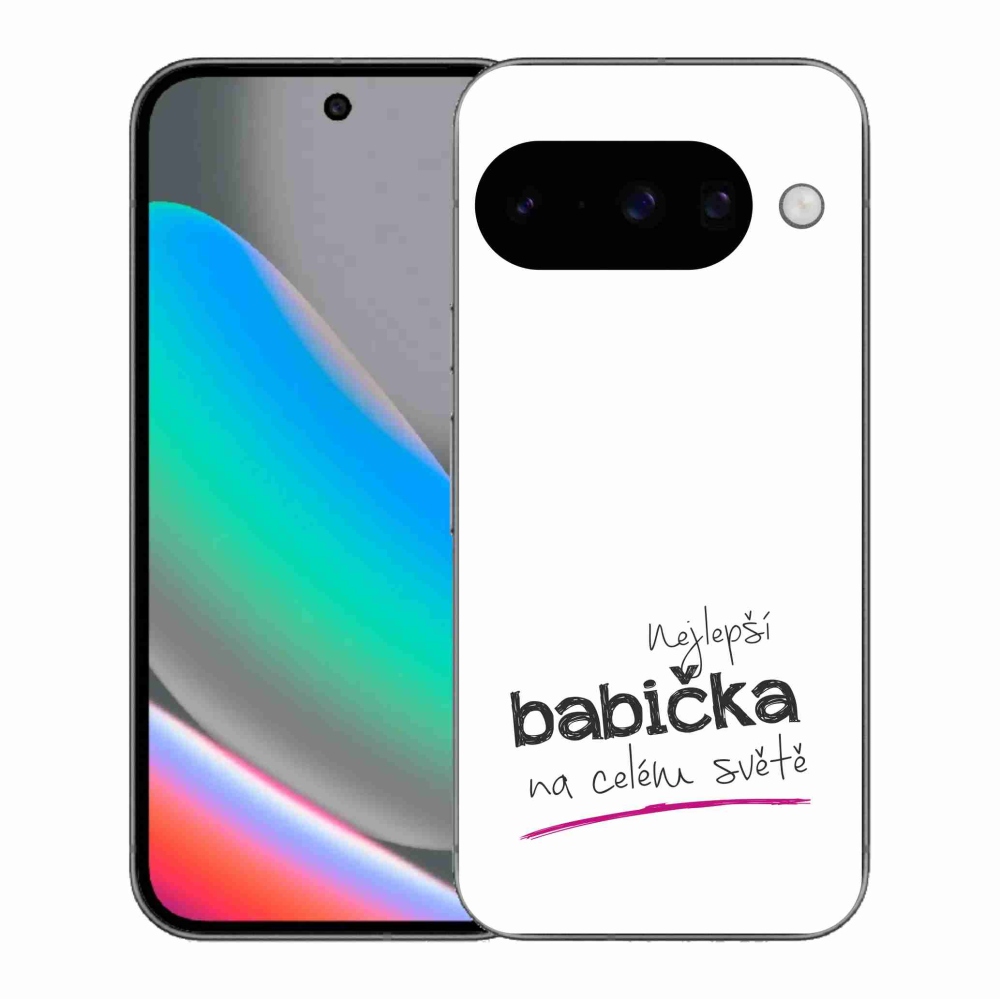 Gelový kryt mmCase na Google Pixel 10 - nejlepší babička 4 bílé pozadí