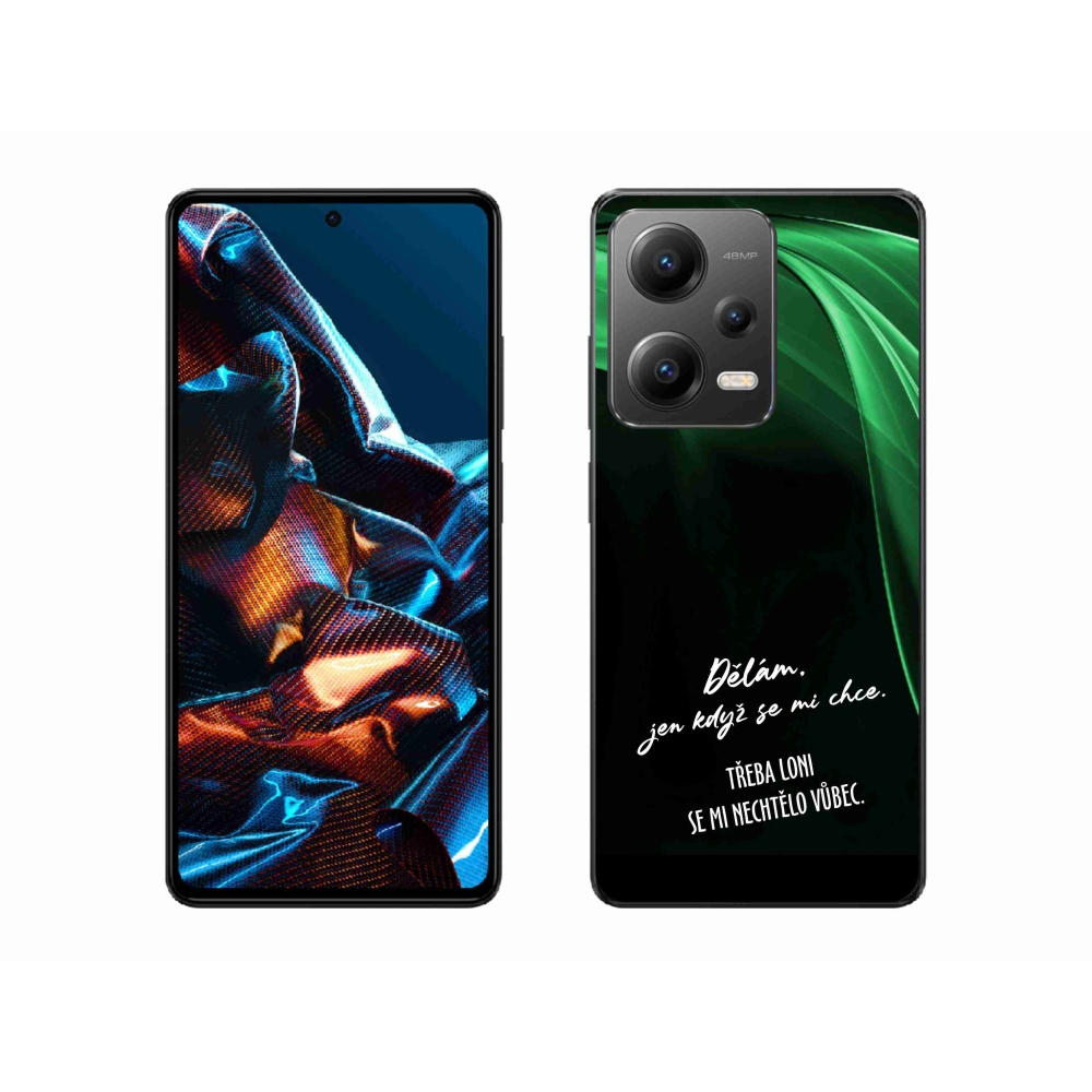 Gelový kryt mmCase na Xiaomi Redmi Note 12 Pro 5G - vtipný text 12 černé pozadí