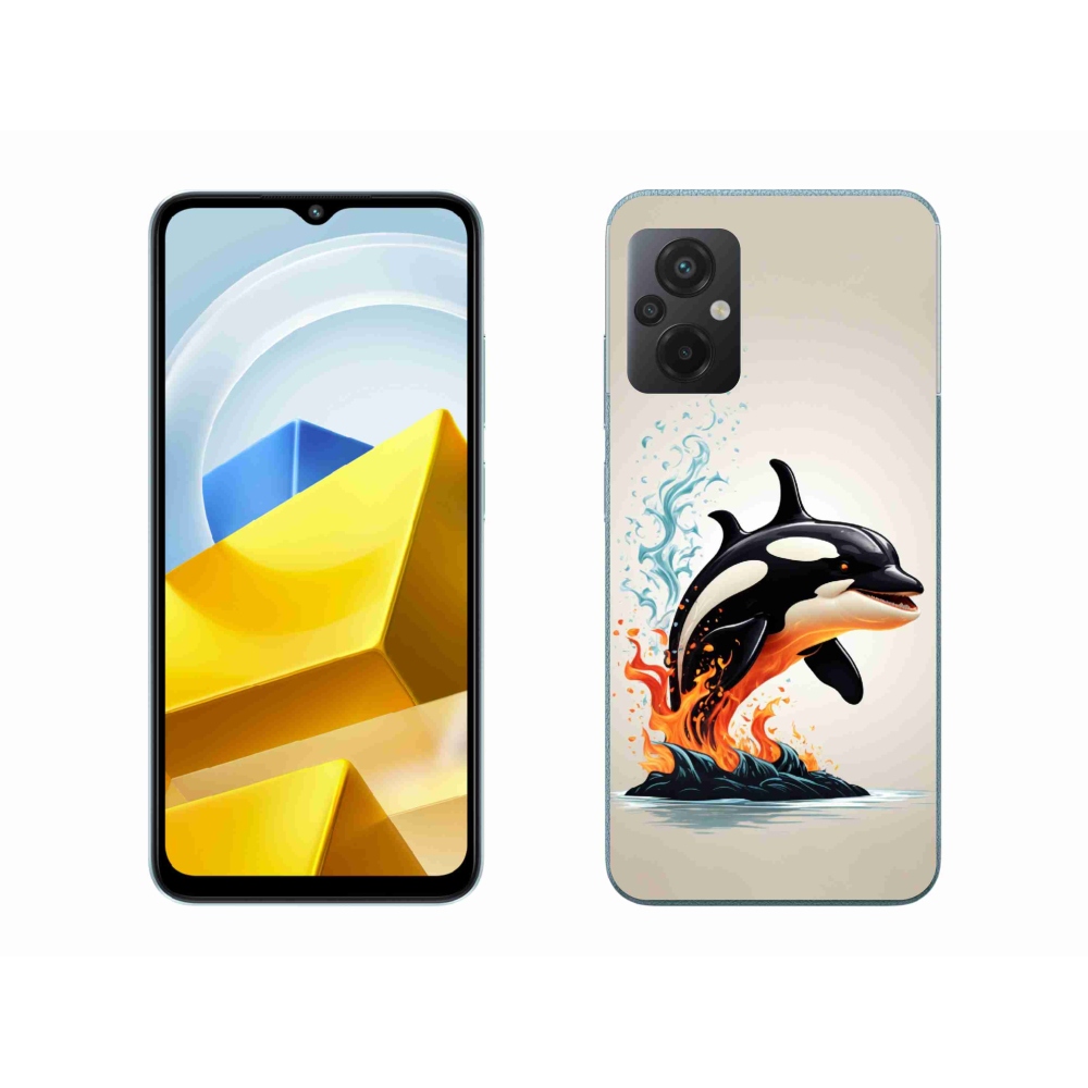 Gelový kryt mmCase na Xiaomi Poco M5 4G - kosatka
