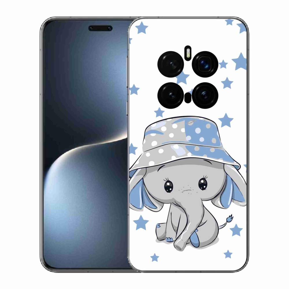 Gelový kryt mmCase na Honor Magic 7 Pro 5G - modrý slon