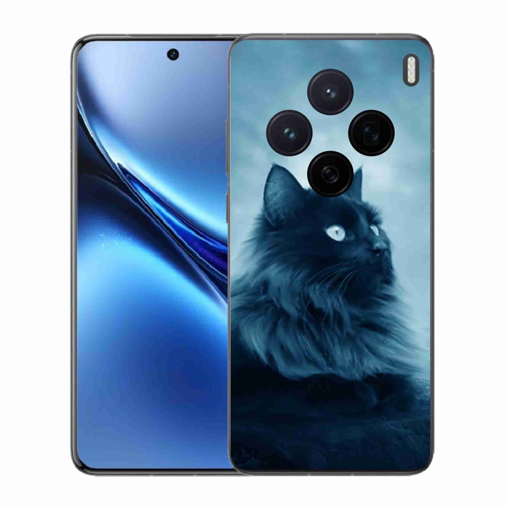 Gelový kryt mmCase na Vivo X200 5G - černá kočka 1