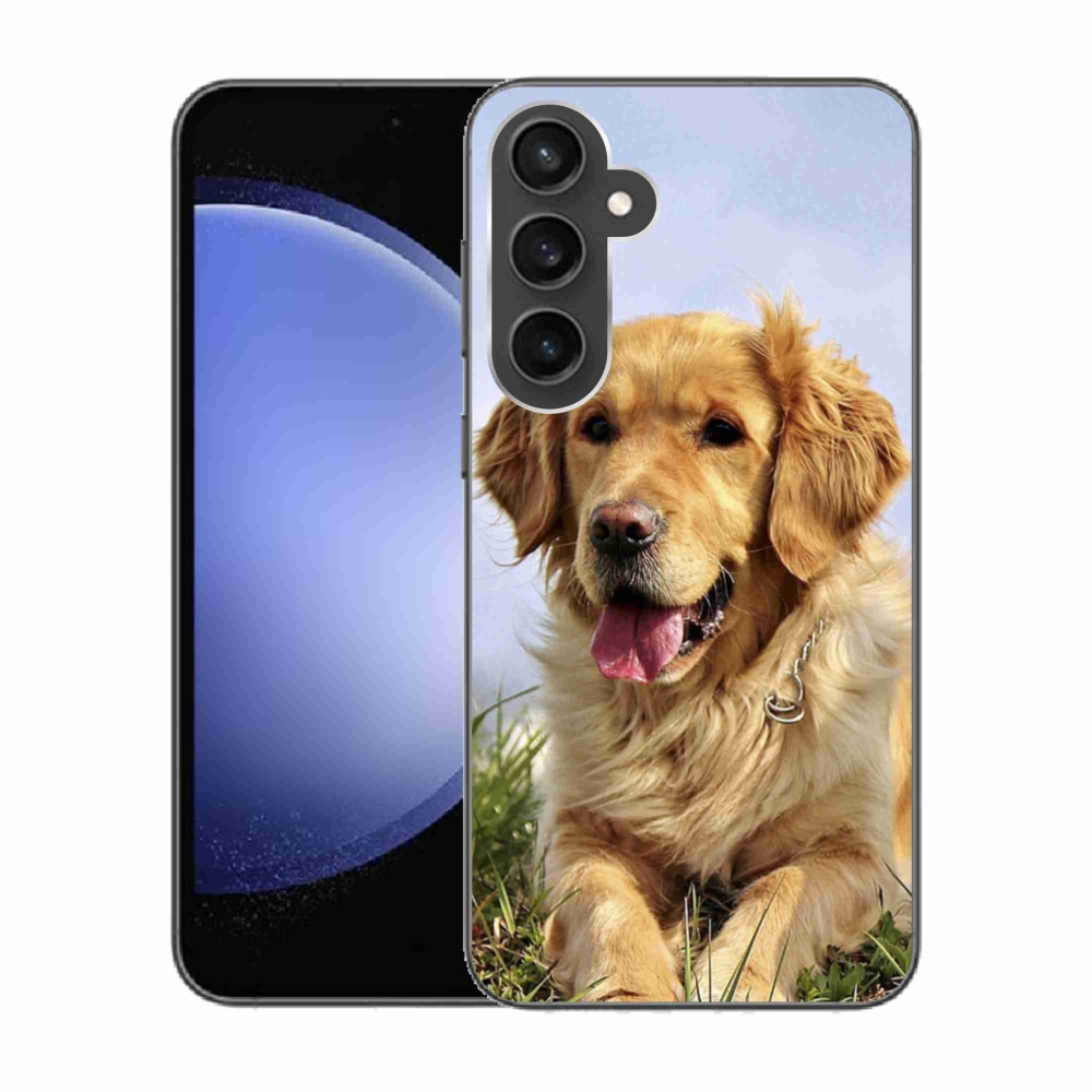Gelový obal mmCase na Samsung Galaxy S23 FE - zlatý retrívr