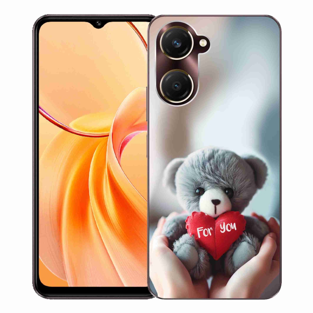 Gelový kryt mmCase na Vivo Y28s 5G - medvídek pro zamilované