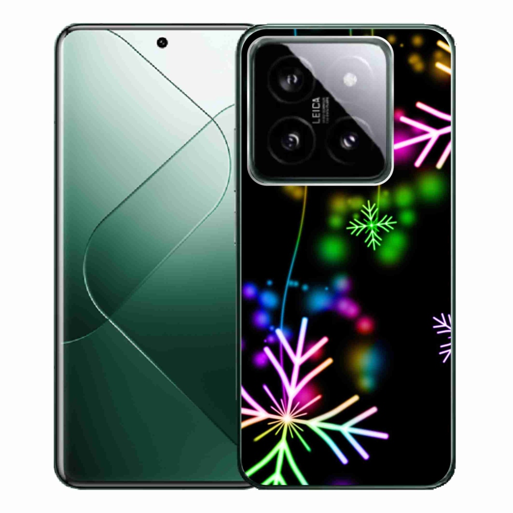 Gelový kryt mmCase na Xiaomi 14 Pro - barevné vločky