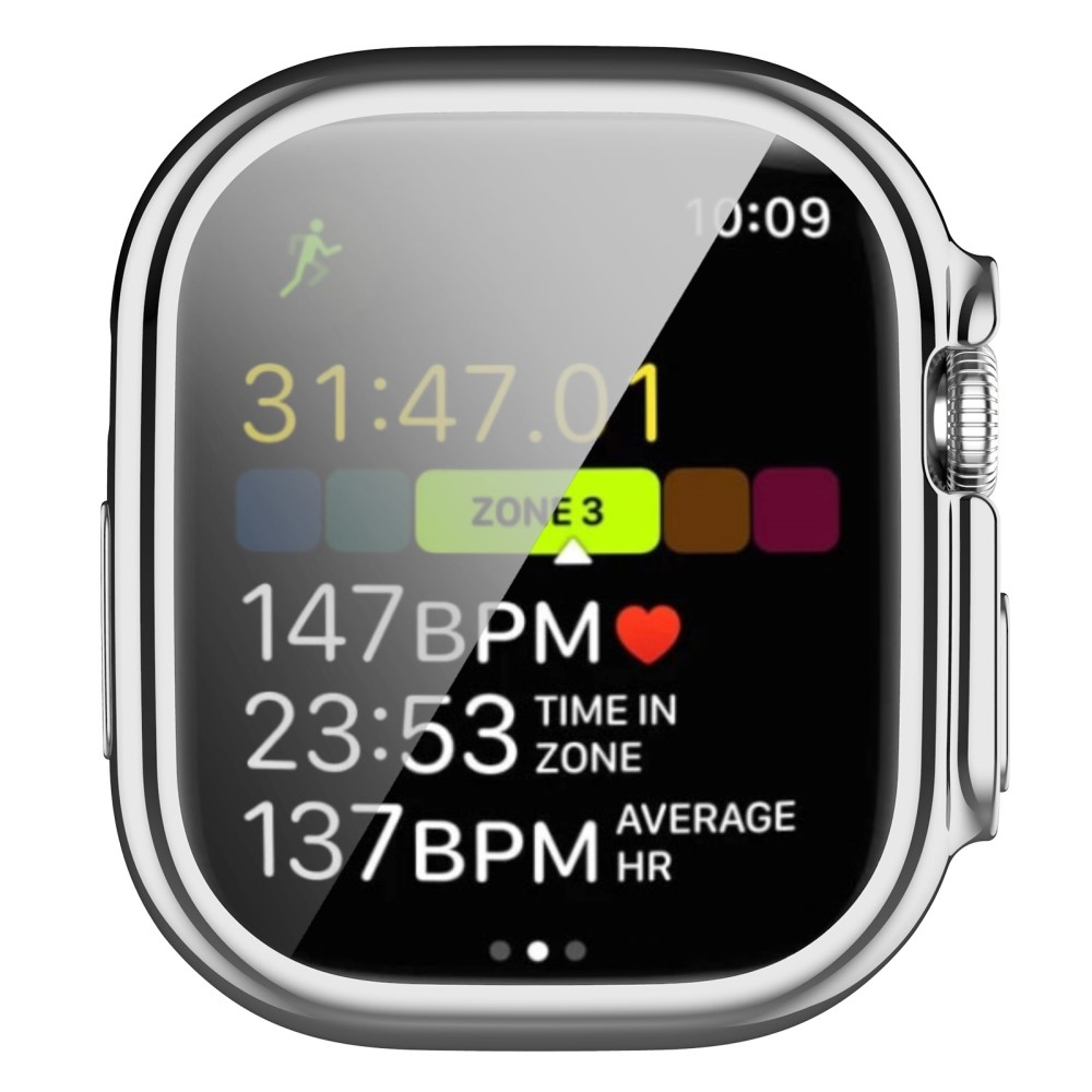 Soft nasazovací gelové ochranné pouzdro pro Apple Watch Ultra/Ultra 2 49 mm - stříbrné