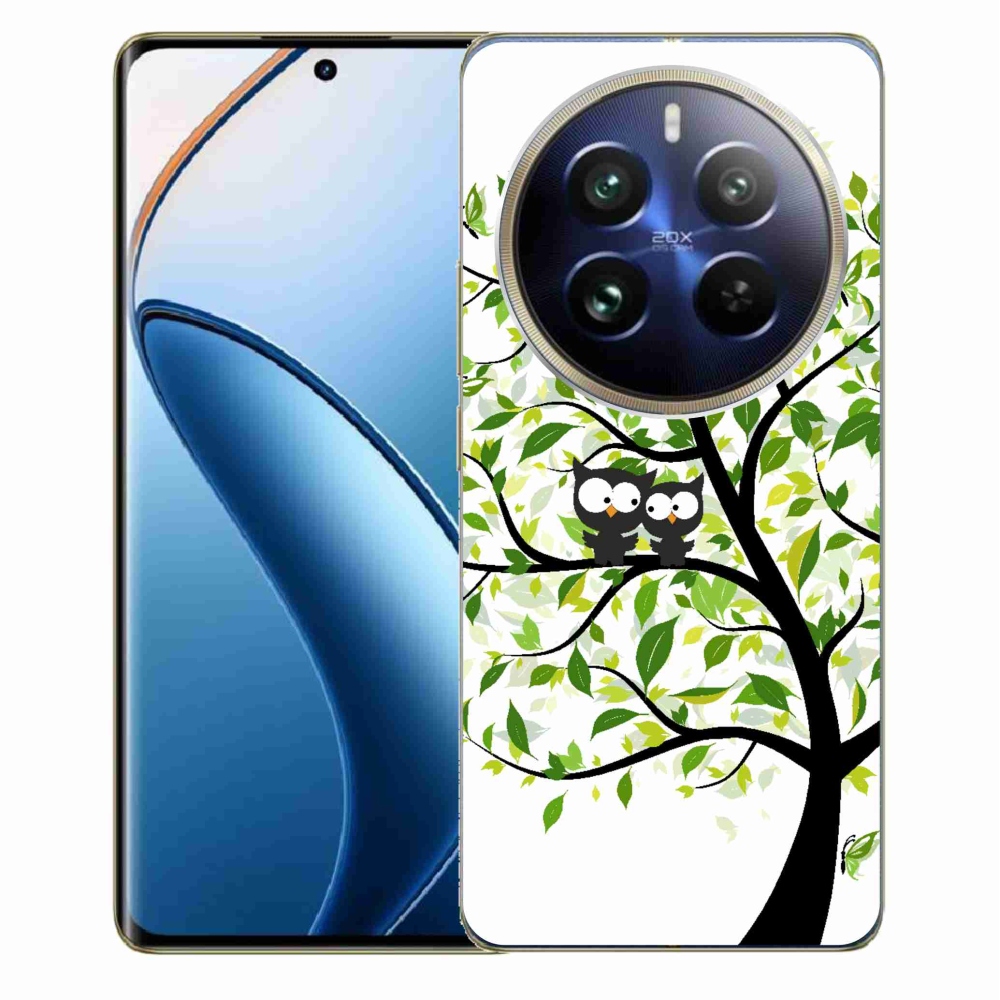 Gelový kryt mmCase na Realme 12 Pro 5G/12 Pro+ 5G - sovičky na stromě