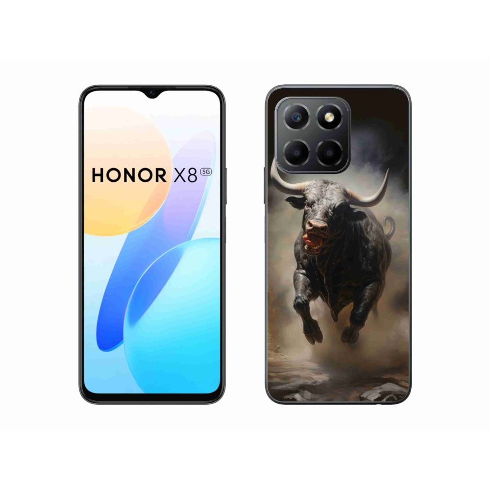 Gelový kryt mmCase na Honor X8 5G - rozzuřený býk