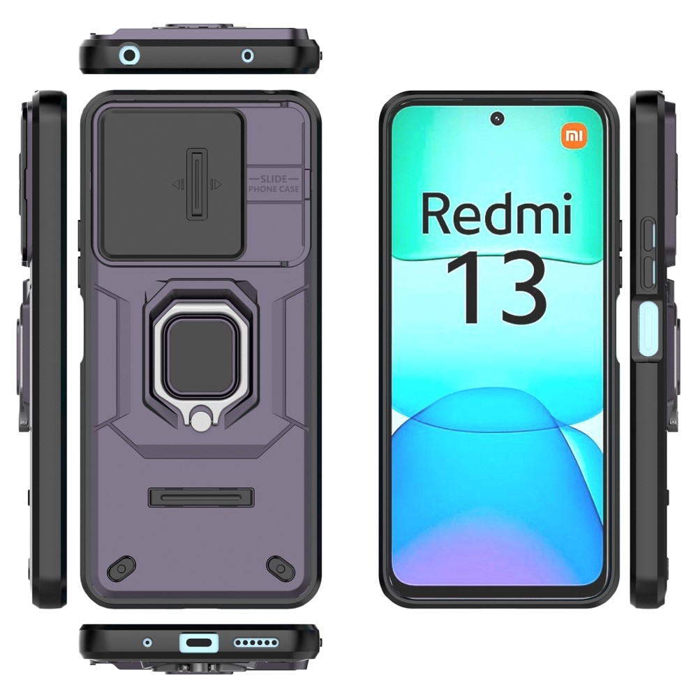 Lens odolný hybridní kryt na Xiaomi Redmi 13 4G/Poco M6 4G - fialový