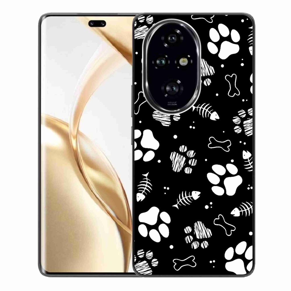 Gelový kryt mmCase na Honor 200 Pro 5G - psí tlapky