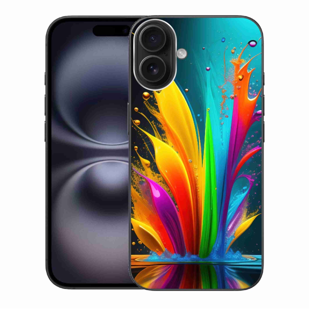 Gelový kryt mmCase na iPhone 16 Plus - abstraktní motiv 1
