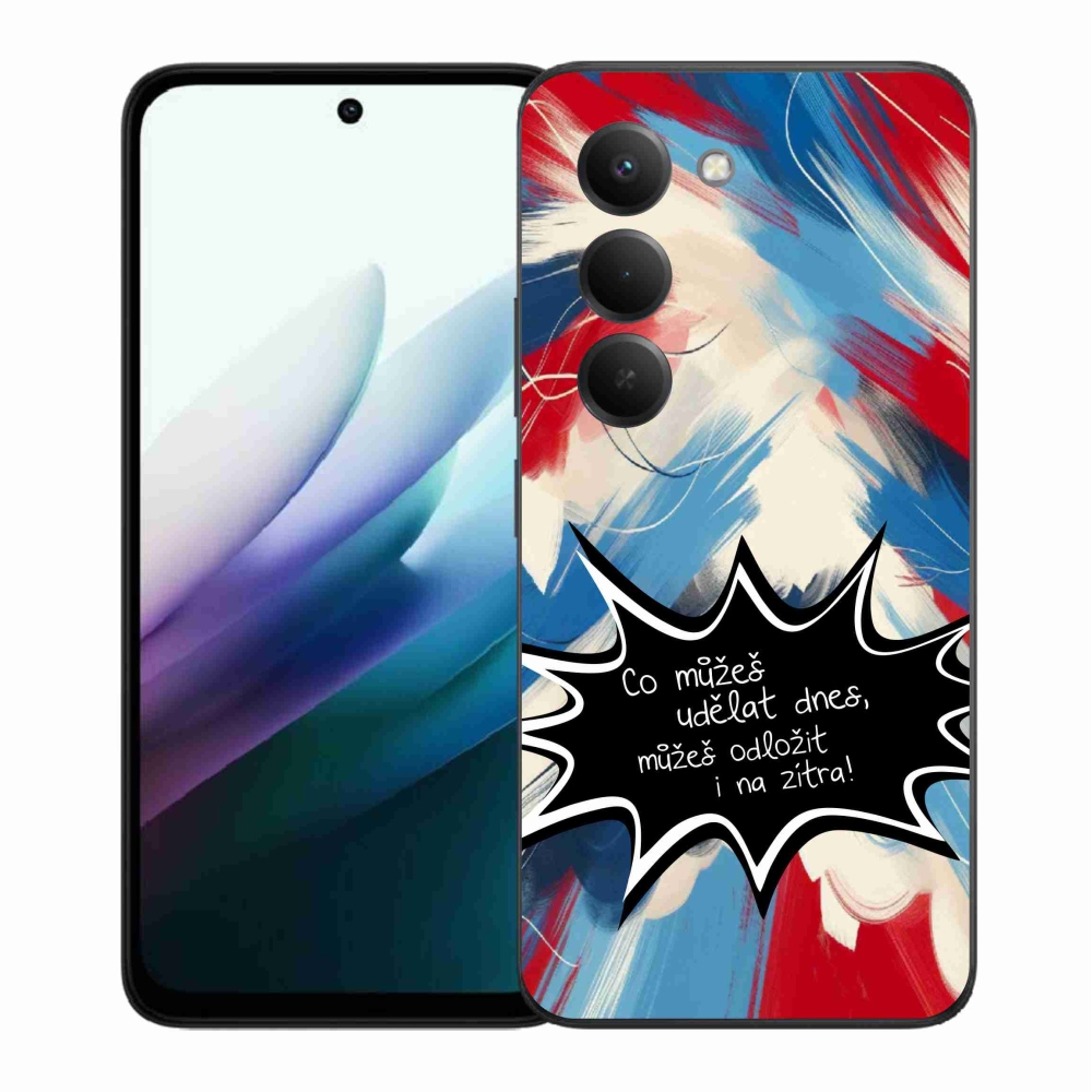Gelový kryt mmCase na Xiaomi Redmi 15 4G/5G (171mm) - vtipný text 9 černé pozadí