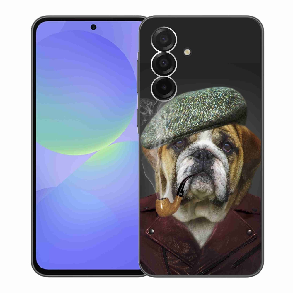 Gelový kryt mmCase na Samsung Galaxy A36 5G - pes s fajfkou