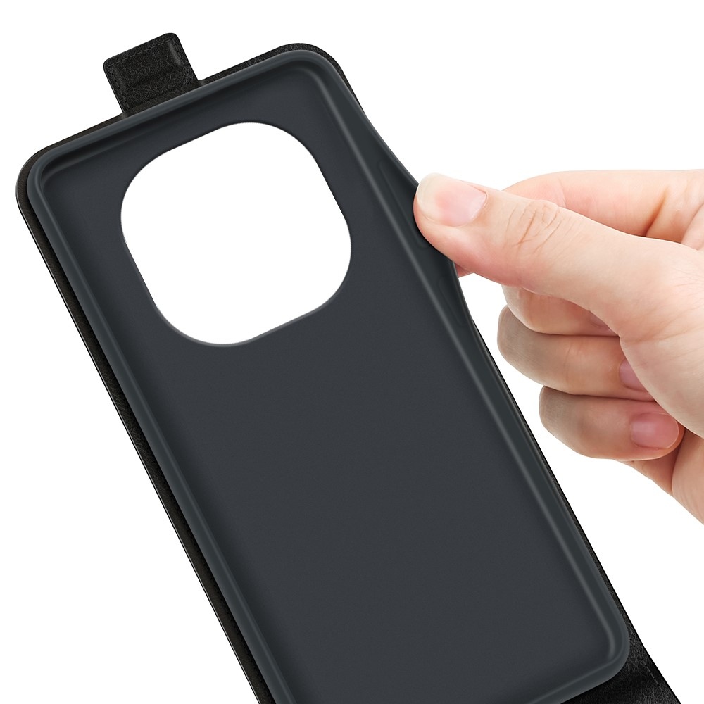 Vertical knížkové pouzdro na Xiaomi Redmi Note 14 Pro 5G/Poco X7 5G - černé