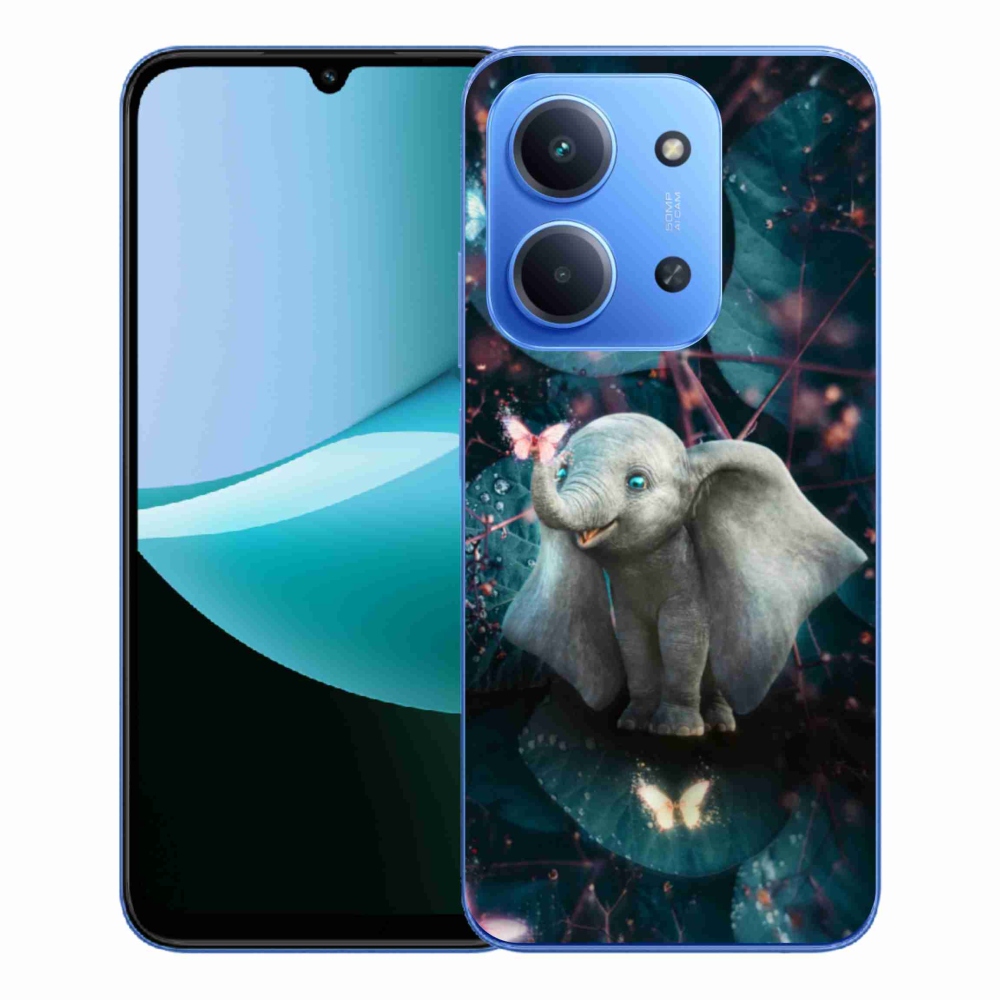 Gelový kryt mmCase na Xiaomi Redmi 15C 4G/5G (173mm) - roztomilý slon