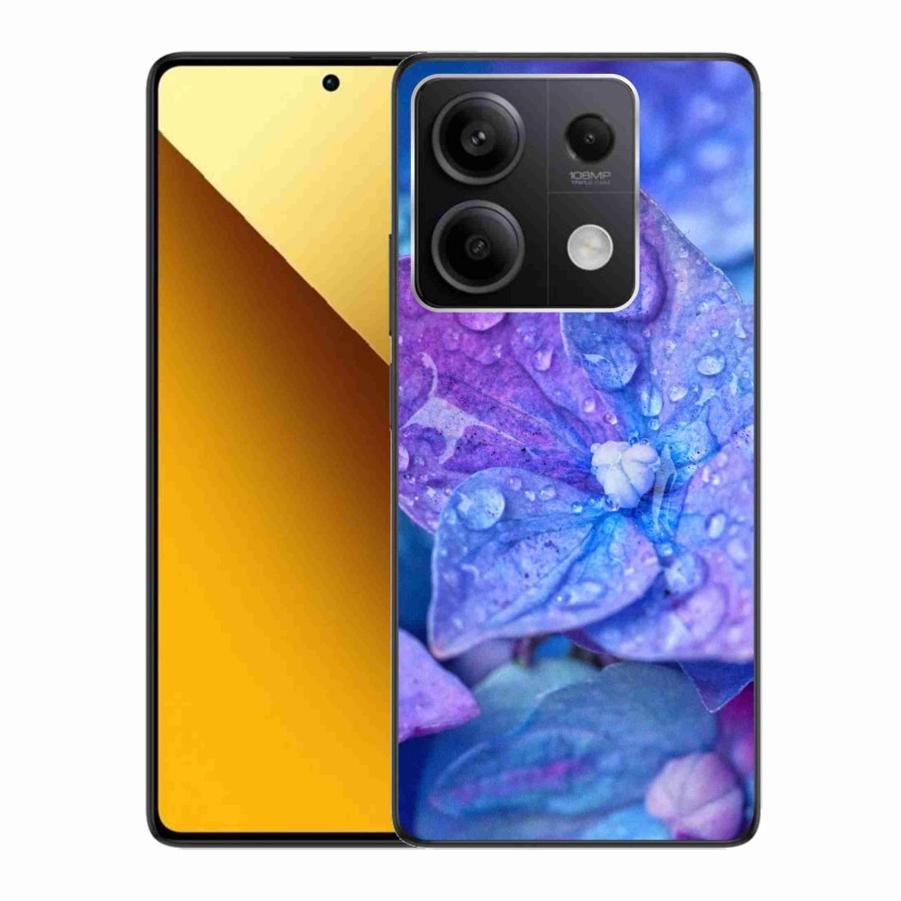 Gelový kryt mmCase na Xiaomi Redmi Note 13 5G - fialový květ
