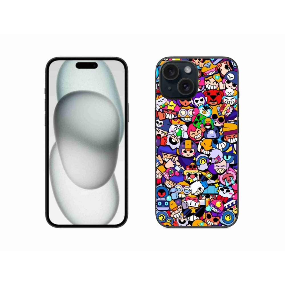 Gelový kryt mmCase na iPhone 15 - brawl stars 2