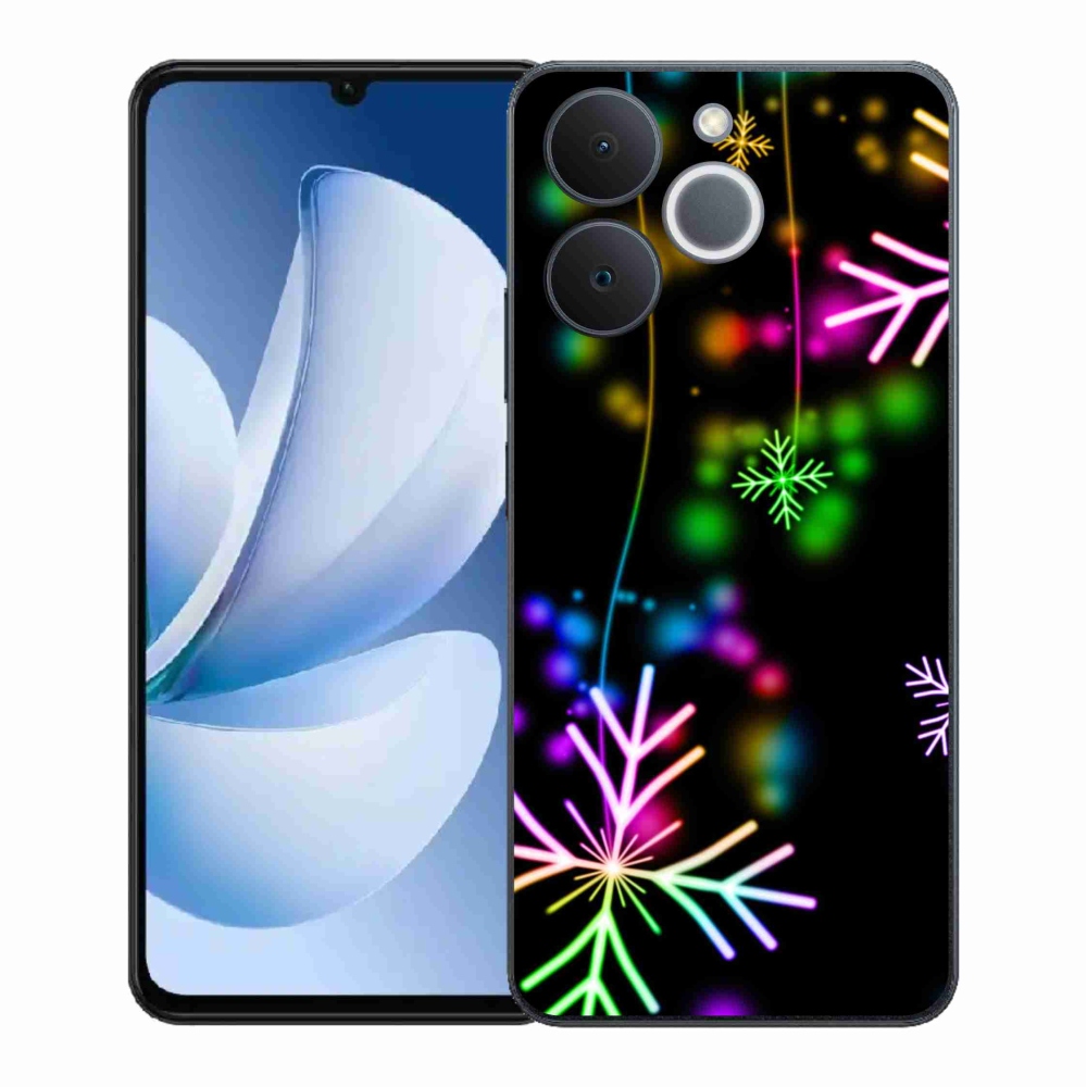Gelový kryt mmCase na Realme Note 70T - barevné vločky