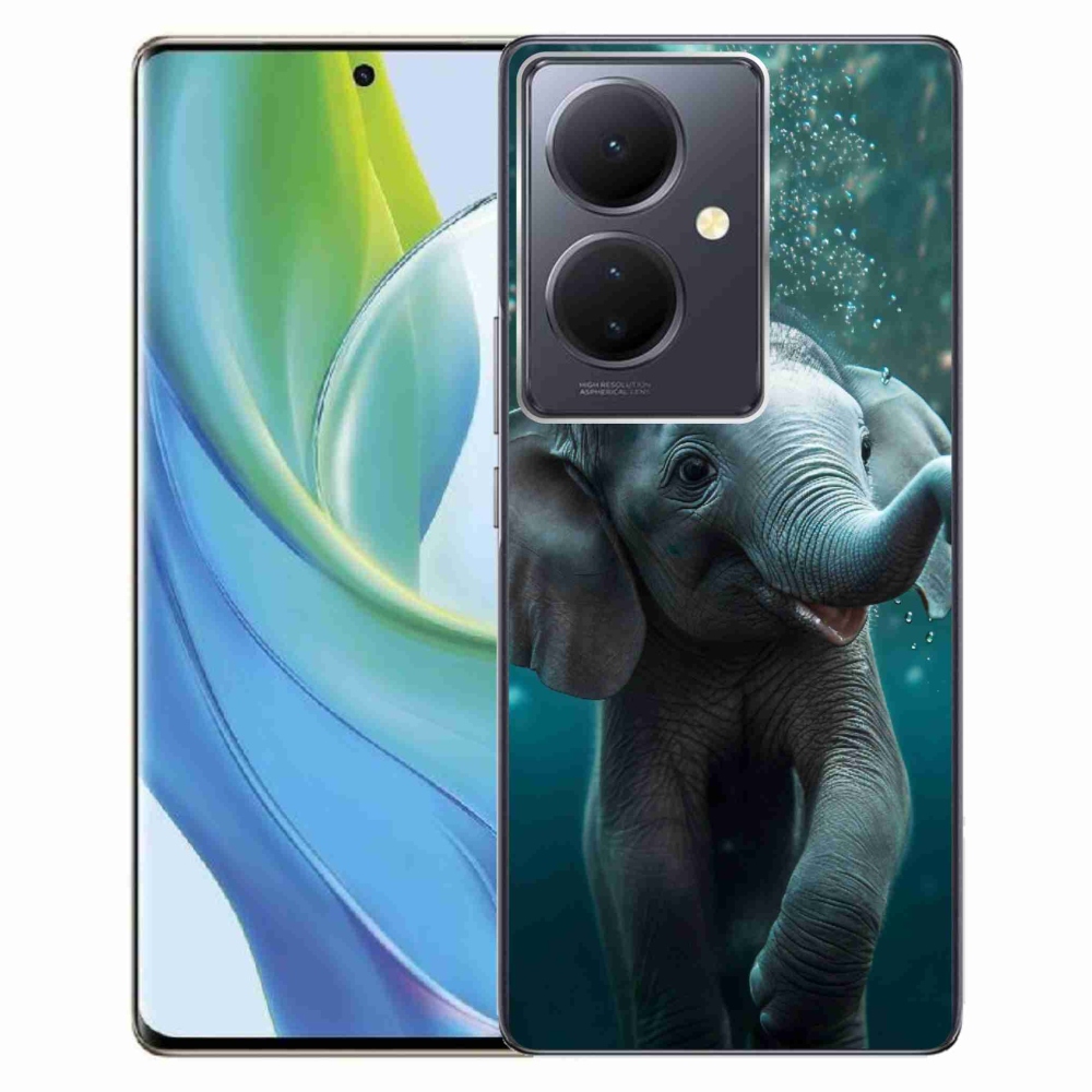Gelový kryt mmCase na Vivo V29 Lite 5G - slůně pod vodou
