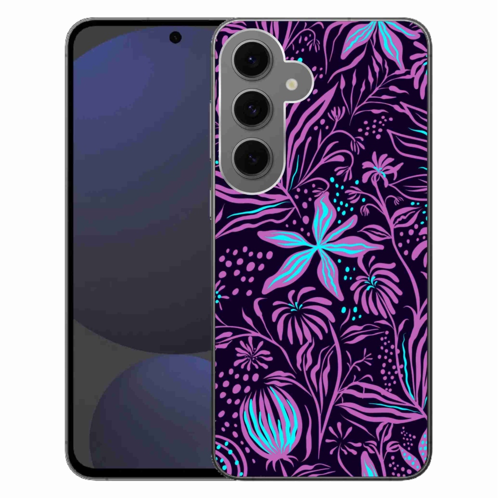 Gelový kryt mmCase na Samsung Galaxy S24 FE - květiny 2
