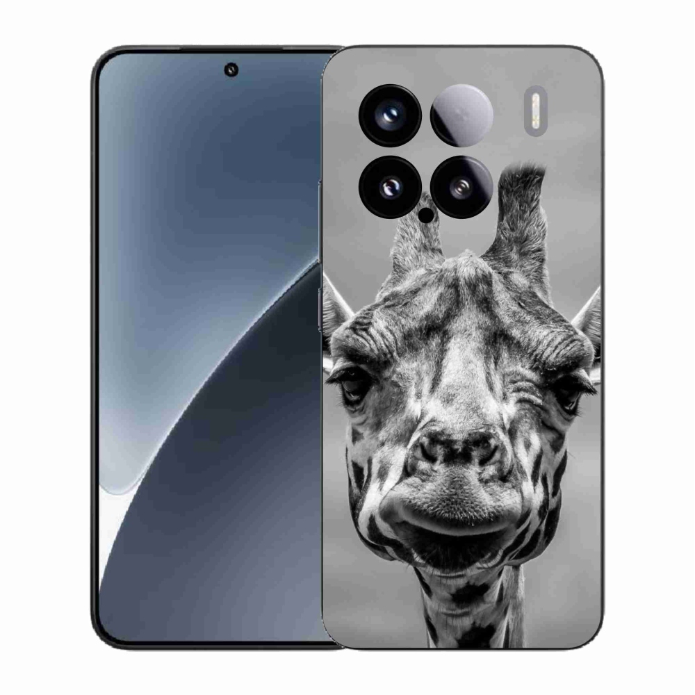 Gelový kryt mmCase na Xiaomi 15 - černobílá žirafa