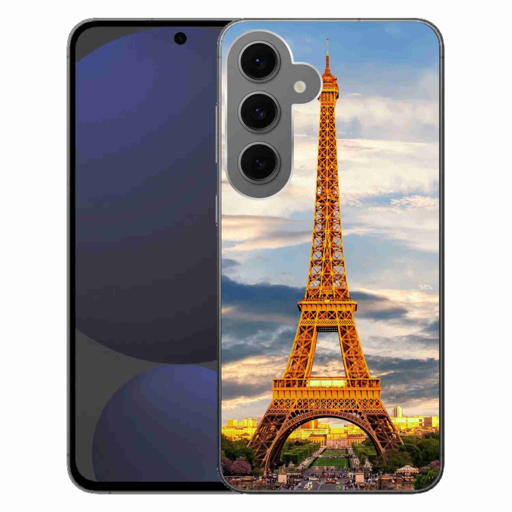Gelový kryt mmCase na Samsung Galaxy S24 FE - eiffelova věž 3