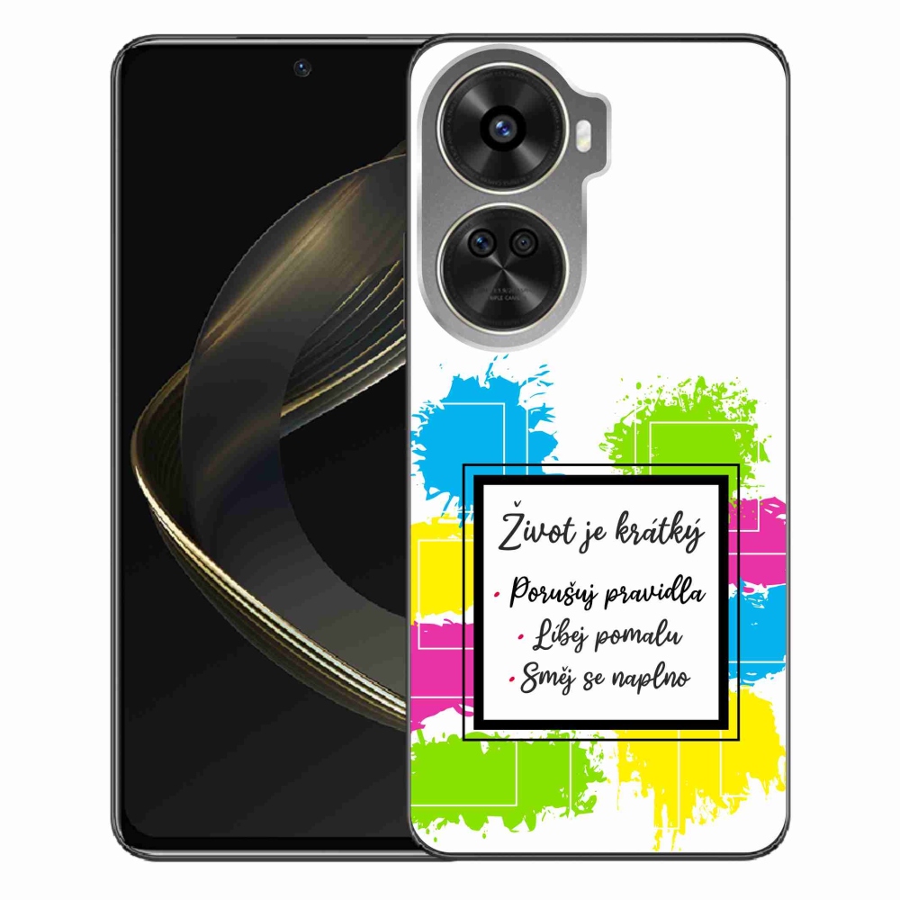 Gelový kryt mmCase na Huawei Nova 12 SE - citát 5 bílé pozadí