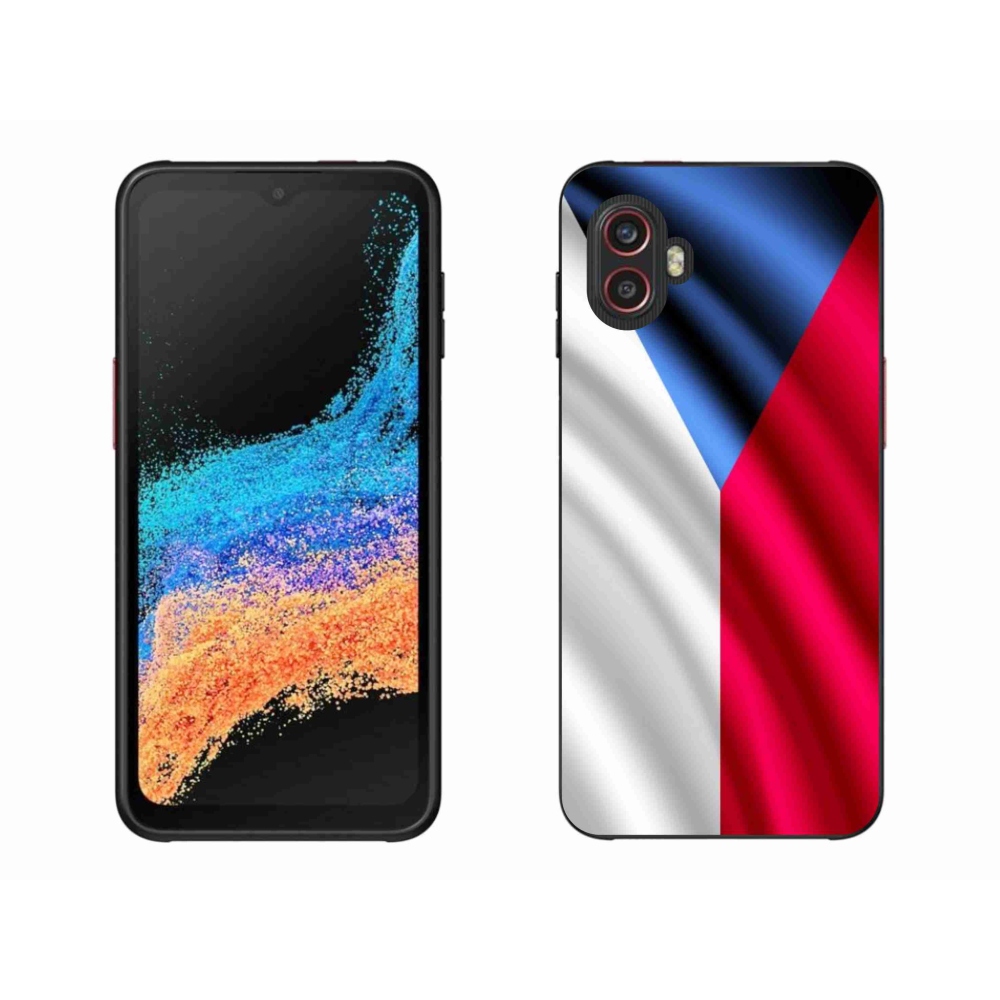 Gelový kryt mmCase na mobil Samsung Galaxy Xcover 6 Pro - česká vlajka