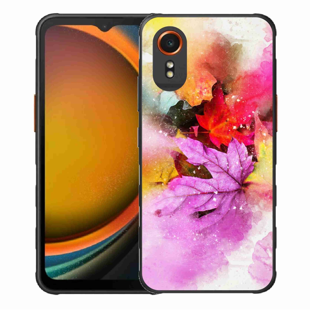 Gelový kryt mmCase na Samsung Galaxy Xcover 7 - barevné listy