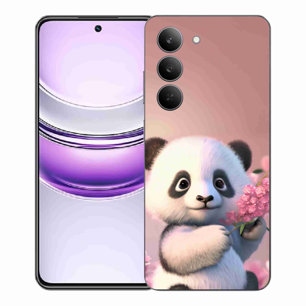 Gelový kryt mmCase na Realme 14x 5G - roztomilá panda