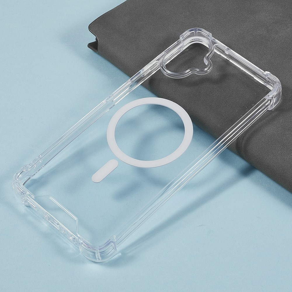 Průhledný gelový obal s MagSafe na Samsung Galaxy A07 4G s vyztuženými rohy