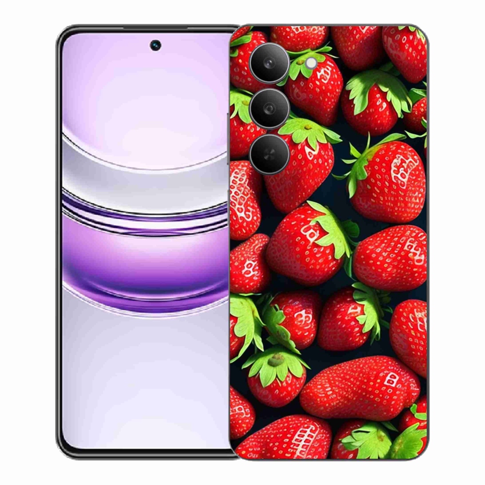 Gelový kryt mmCase na Realme 14x 5G - jahody