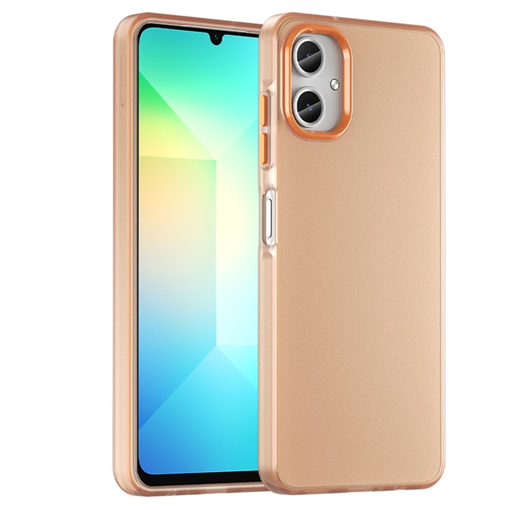 Candys matný gelový obal na Samsung Galaxy A06 4G - oranžový