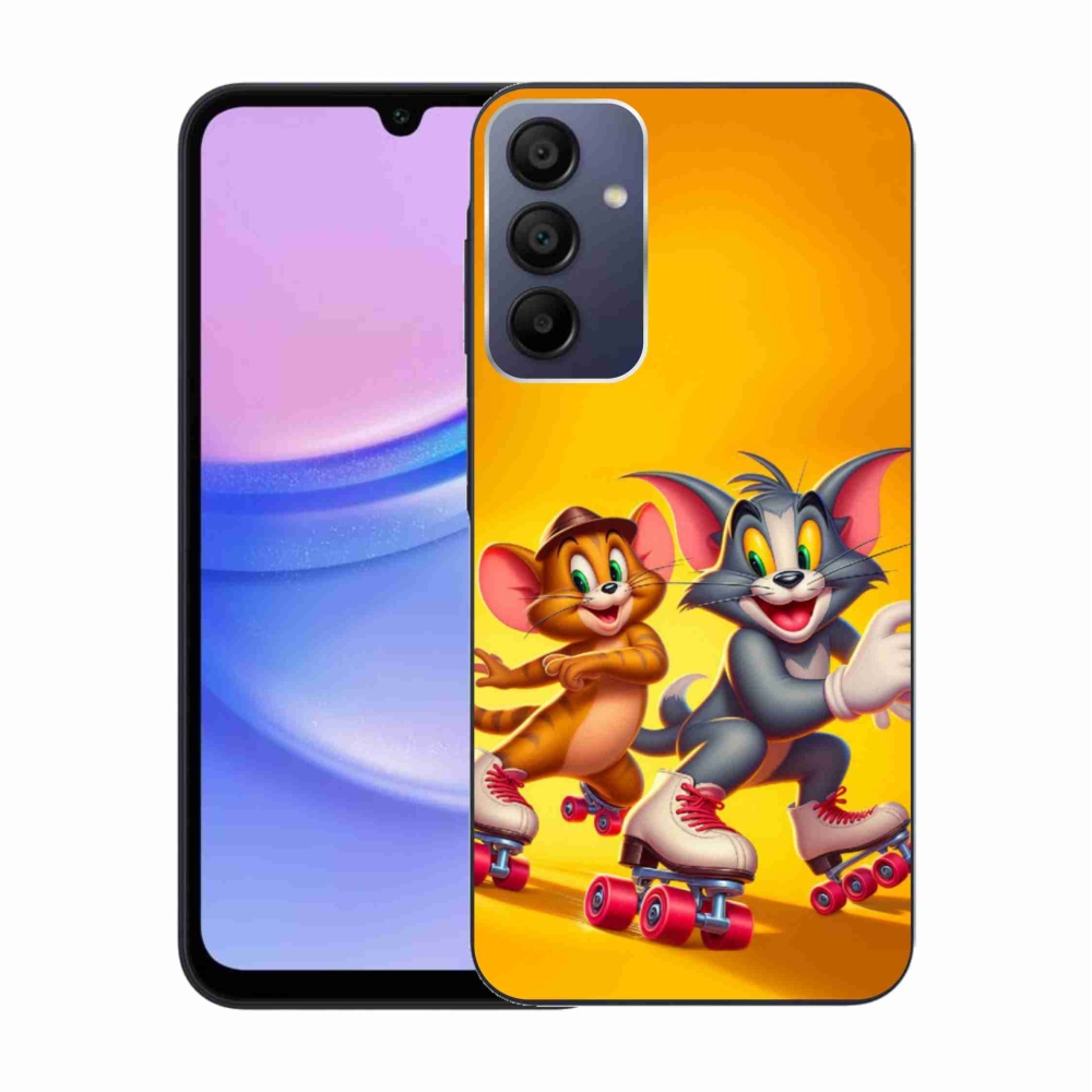 Gelový kryt mmCase na Samsung Galaxy A15 4G/5G - tom a jerry