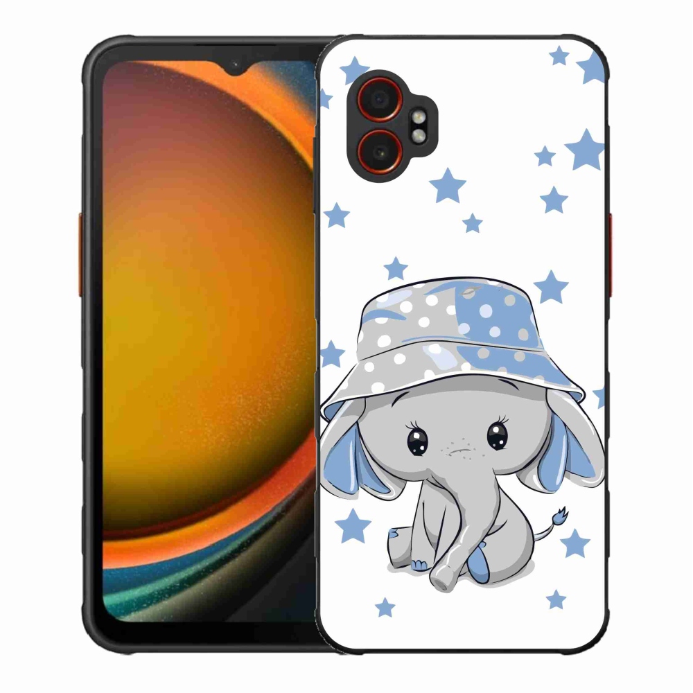 Gelový kryt mmCase na Samsung Galaxy Xcover 7 Pro - modrý slon