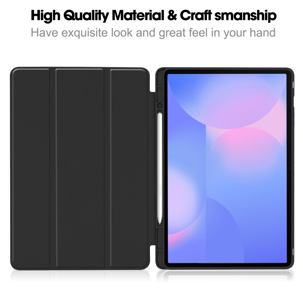 Cases chytré zavírací pouzdro na Samsung Galaxy Tab S10 FE+ - černé